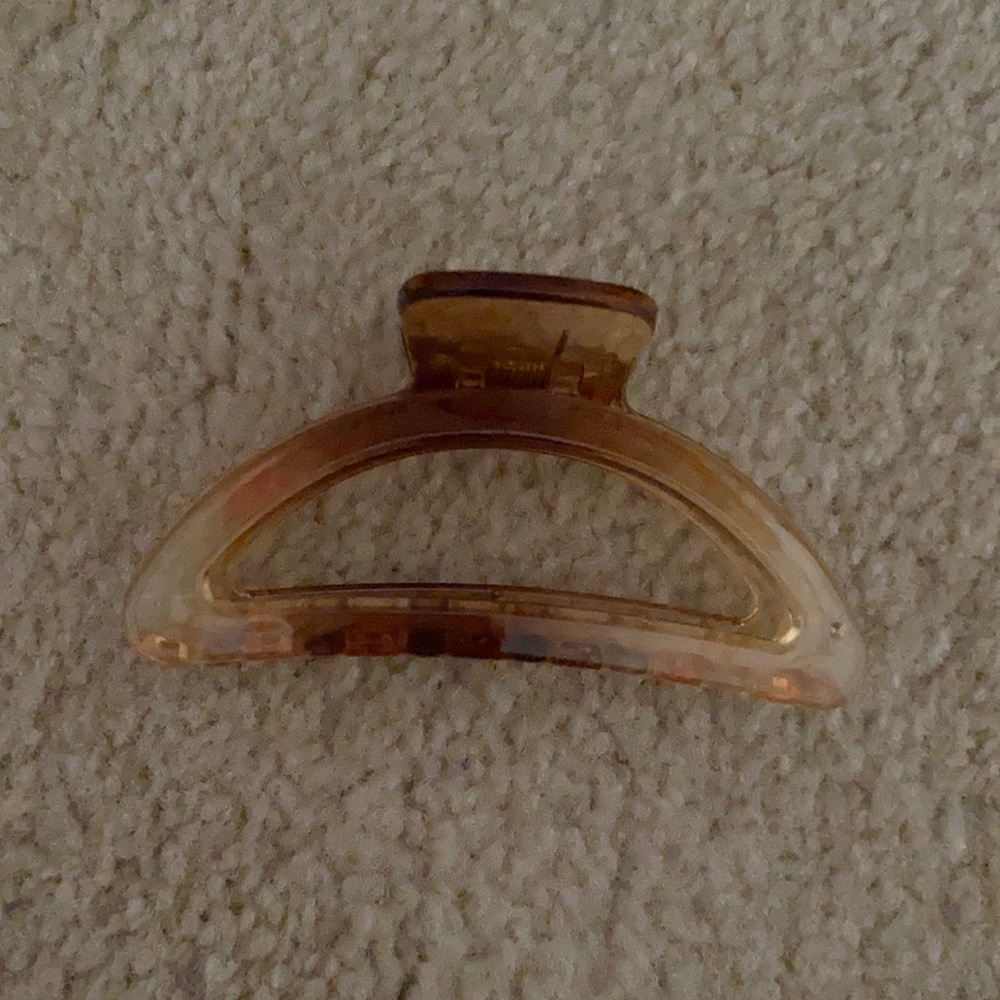 Brown hair clip